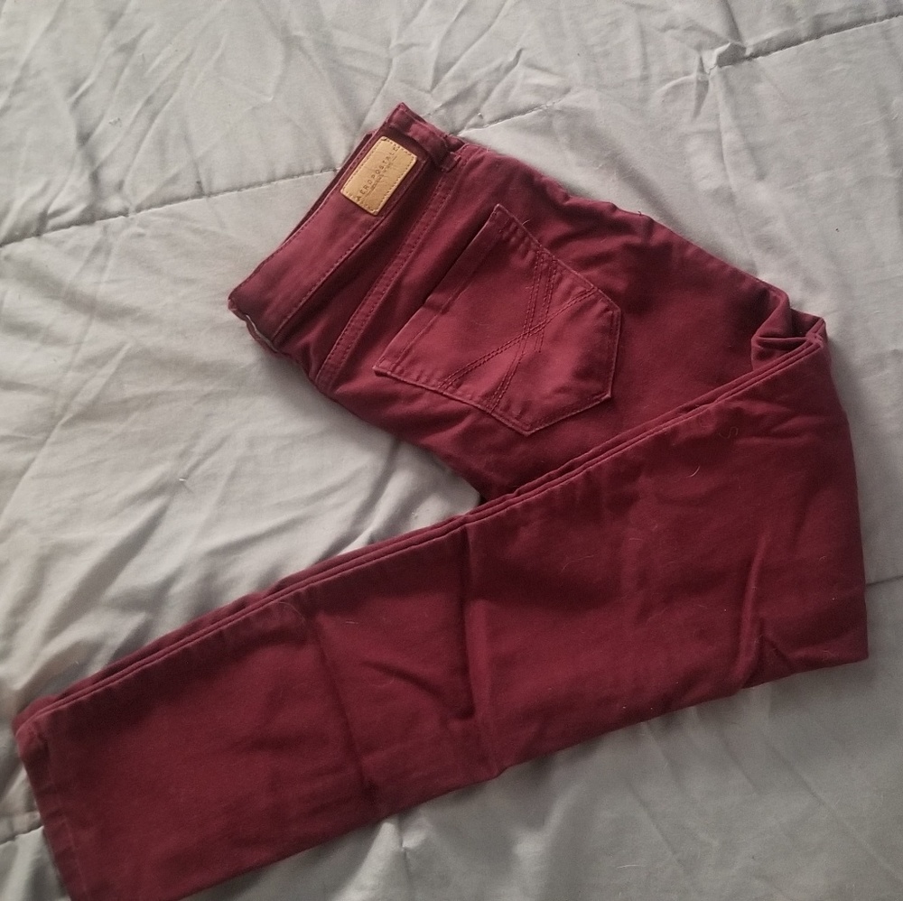 Aeropostale Maroon Skinny Jeans